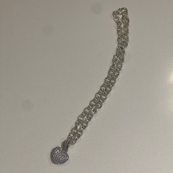 COPY - Judith Ripka Cubic Zirconia Sterling Silver Pendant Necklace - Picture 5 of 9